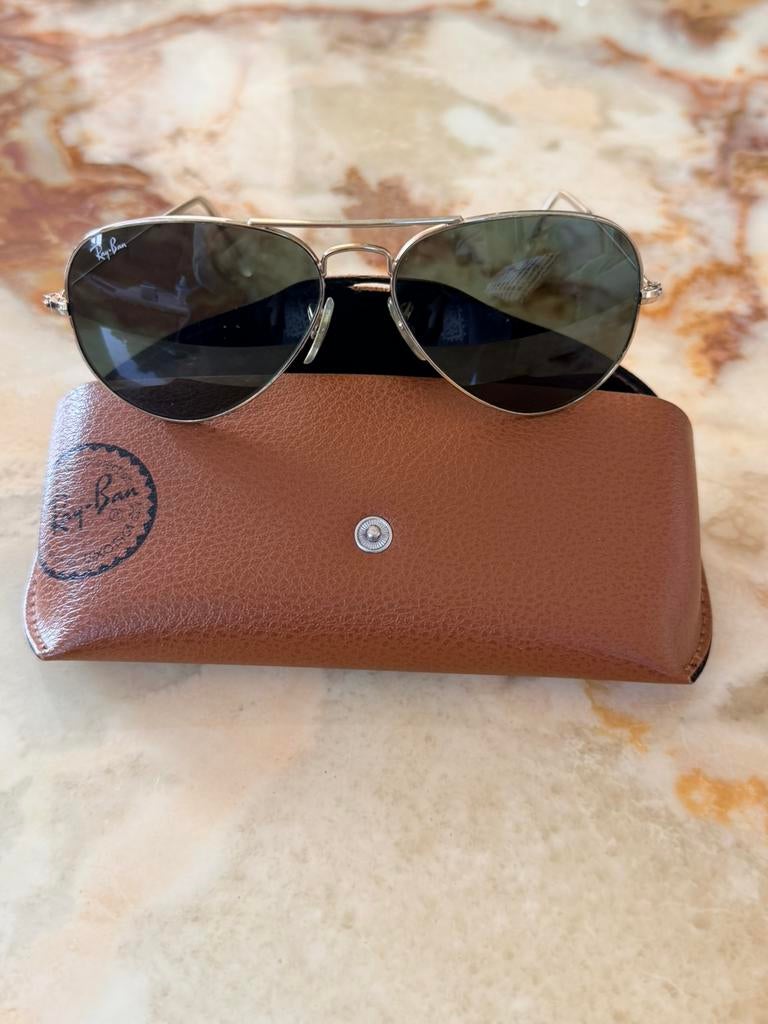 Ray‑Ban Aviator zonnebril (model 55/14) – met gebruikssporen, Ophalen, Zo goed als nieuw, Zonnebril
