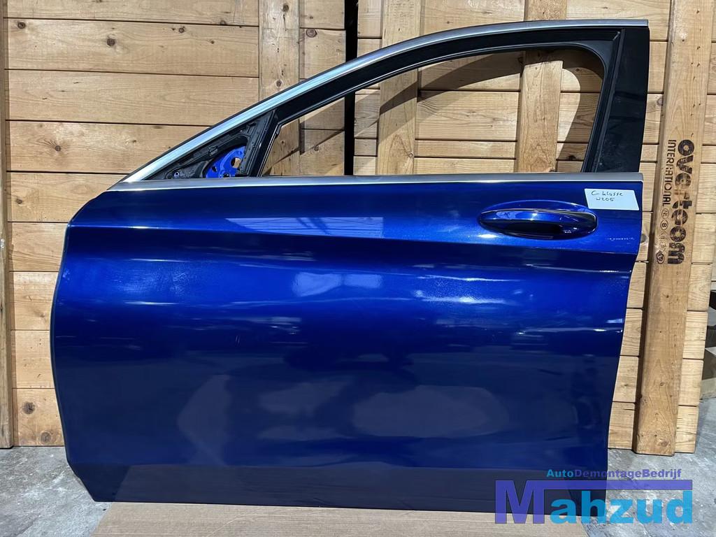 MERCEDES C KLASSE W205 Blauw links voor deur 2013-2021, Gebruikt, Mercedes-Benz AG, Deur, Mercedes-Benz