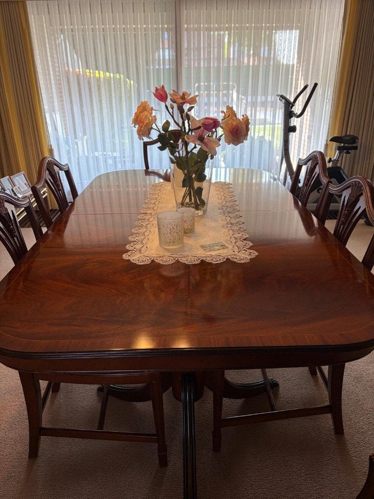 Volledige kersenlaar eetkamer, Huis en Inrichting, Ophalen, Zo goed als nieuw, 4 tot 6 stoelen