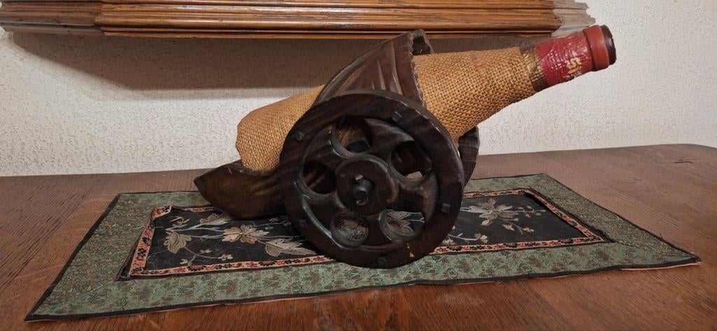 Vintage flessenhouder, Antiek en Kunst, Ophalen