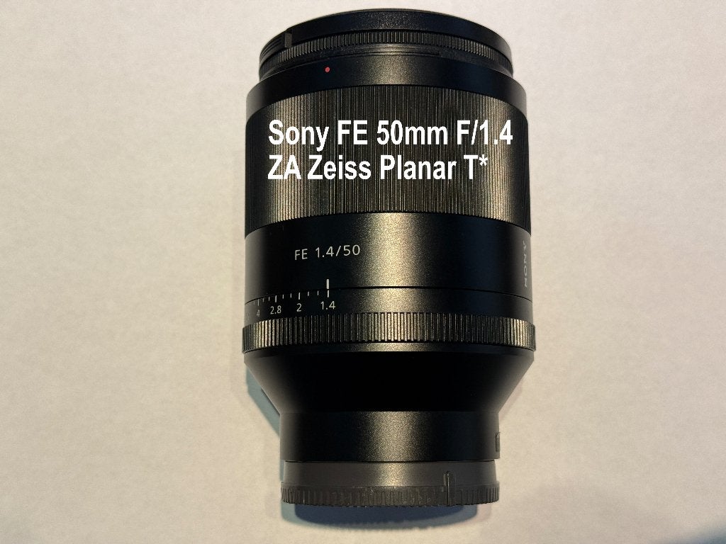 Sony FE 50mm F/1.4 ZA Zeiss Planar T*, TV, Hi-fi & Vidéo, Monture Sony E, Lentille standard, Comme neuf, 50 mm