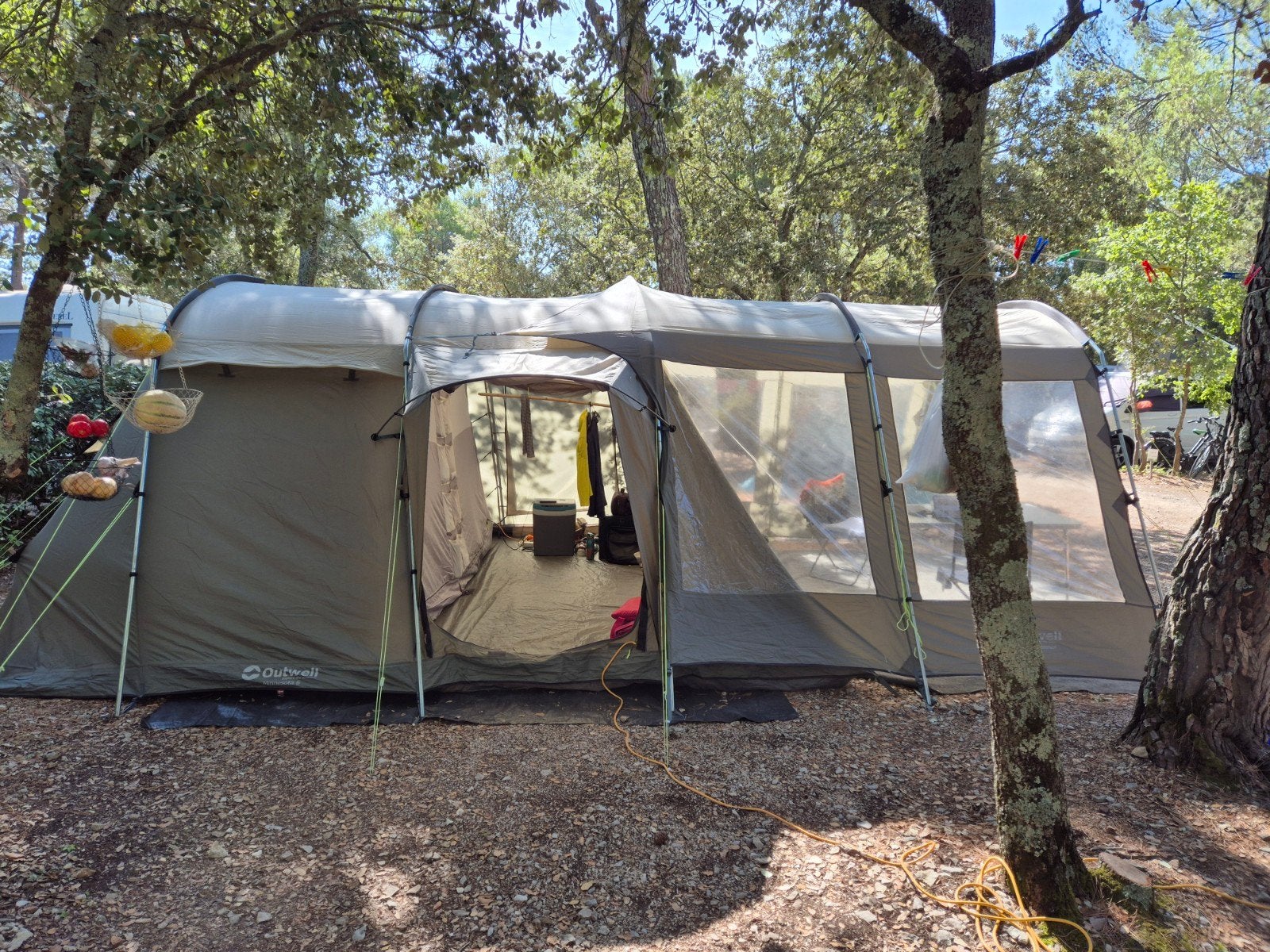 Outwell Minesota tent 6 personen groen, Ophalen, Gebruikt, Tot en met 6