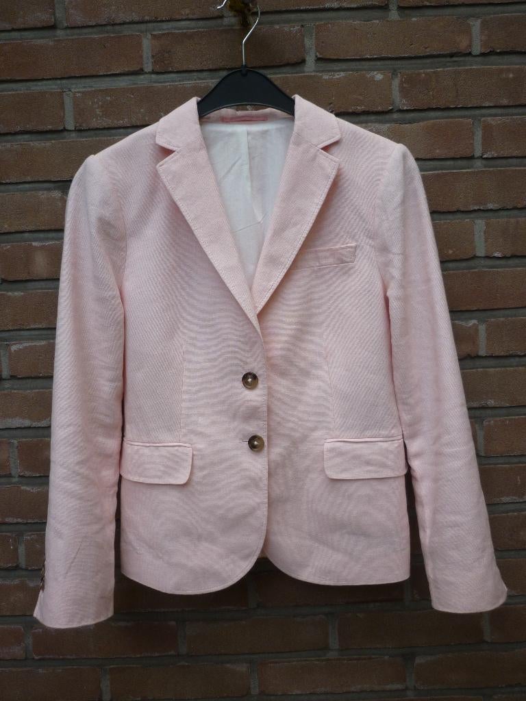 Katoen-Linnen Blazer Gant, Kleding | Dames, Ophalen of Verzenden, Zo goed als nieuw, GANT, Jasje