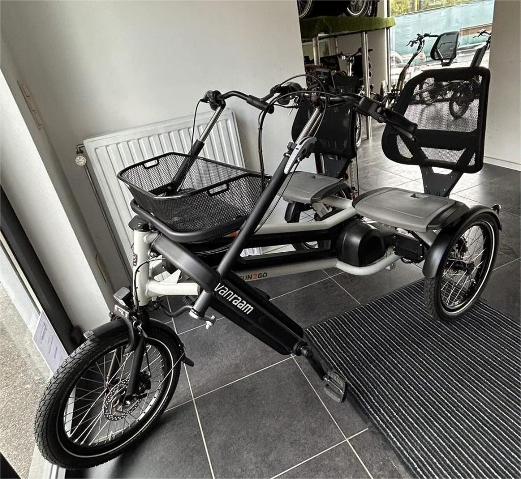 Fun 2 go Van raam duofiets sterke batterij NIEUW nu PROMO !!, Ophalen, Nieuw, Schijfrem, Fun2go van raam