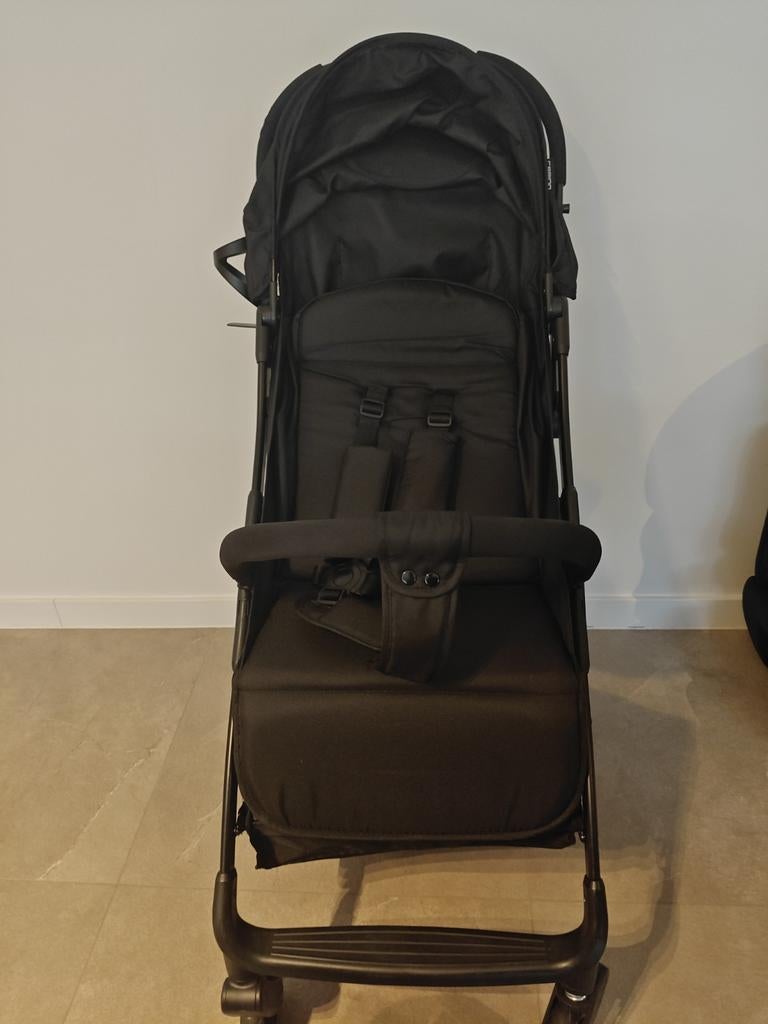 Compacte Buggy – Zwart – Ideaal voor reizen & dagelijks, Enlèvement, Ombrelle