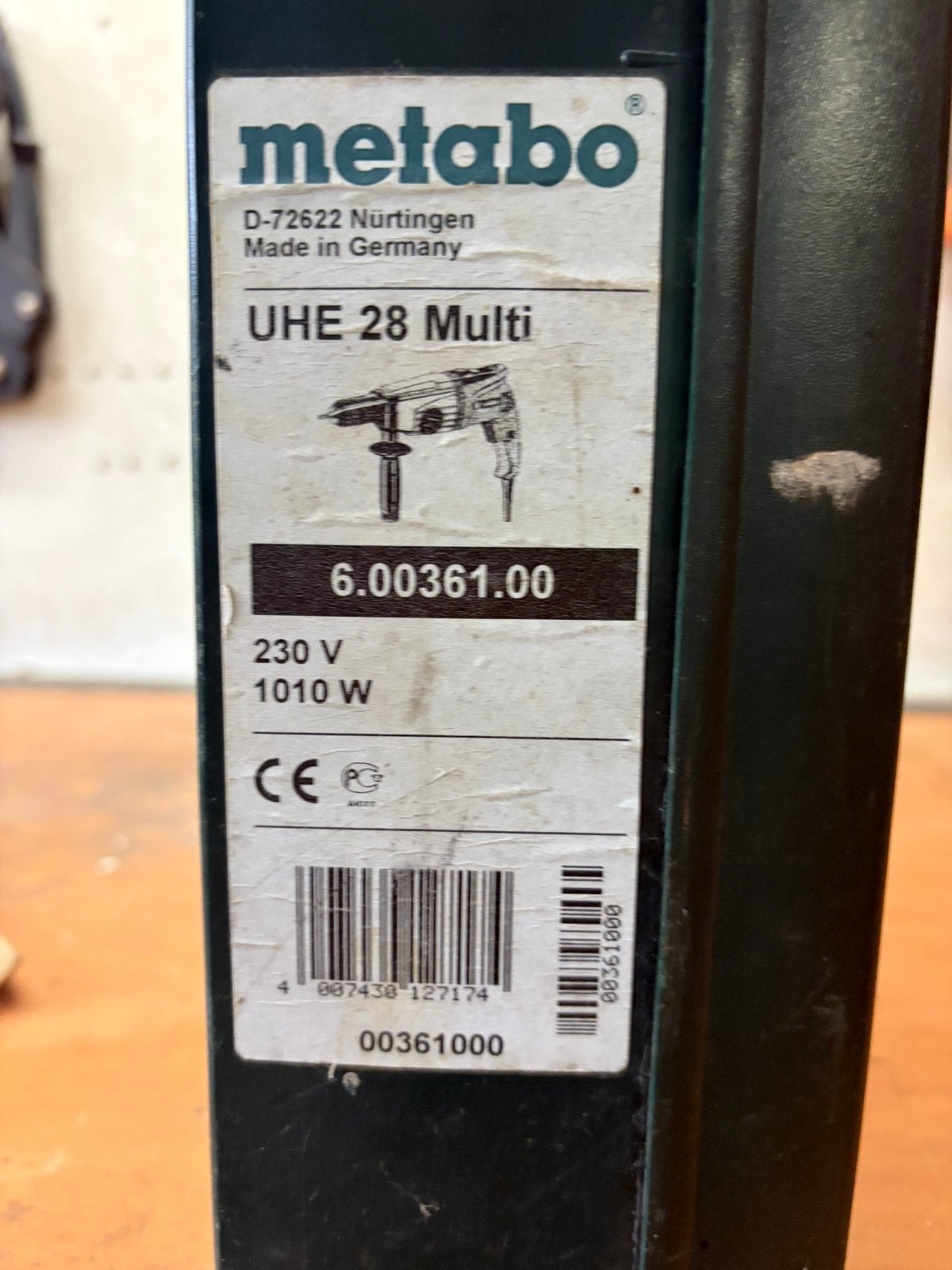 Metabo klopboormachine, Ophalen, Gebruikt