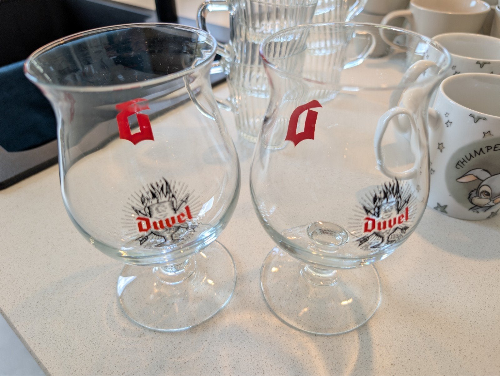 2 Duvel glazen, Ophalen, Duvel