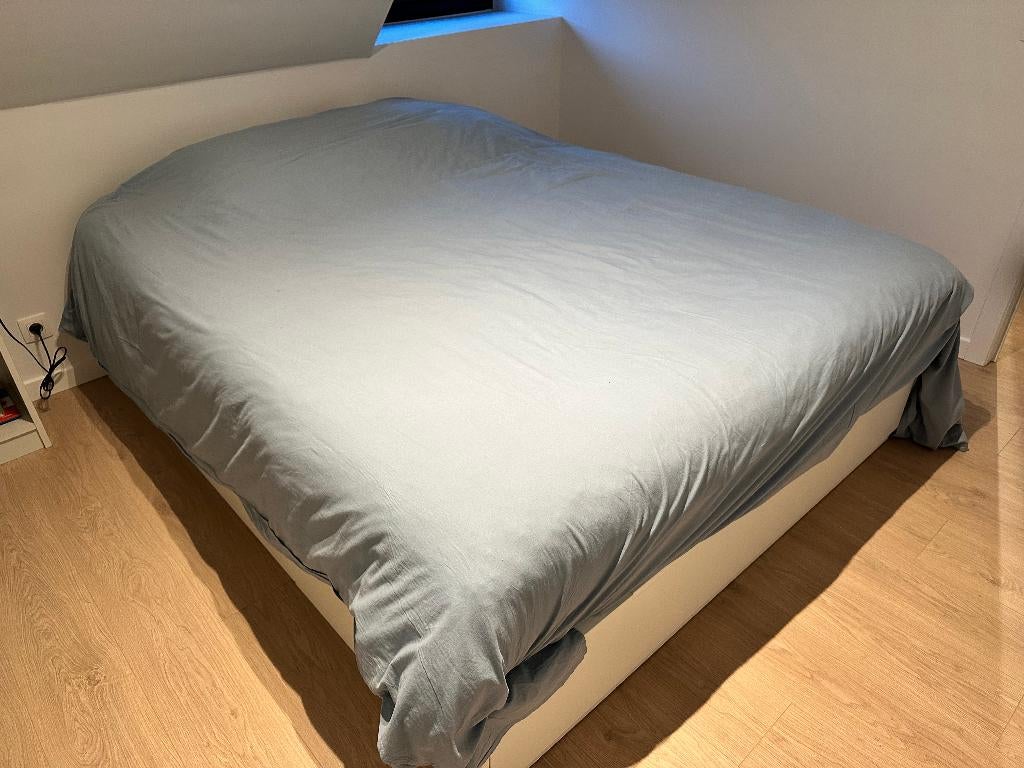 boxspringbed, Ophalen, Wit, Tweepersoons, Zo goed als nieuw