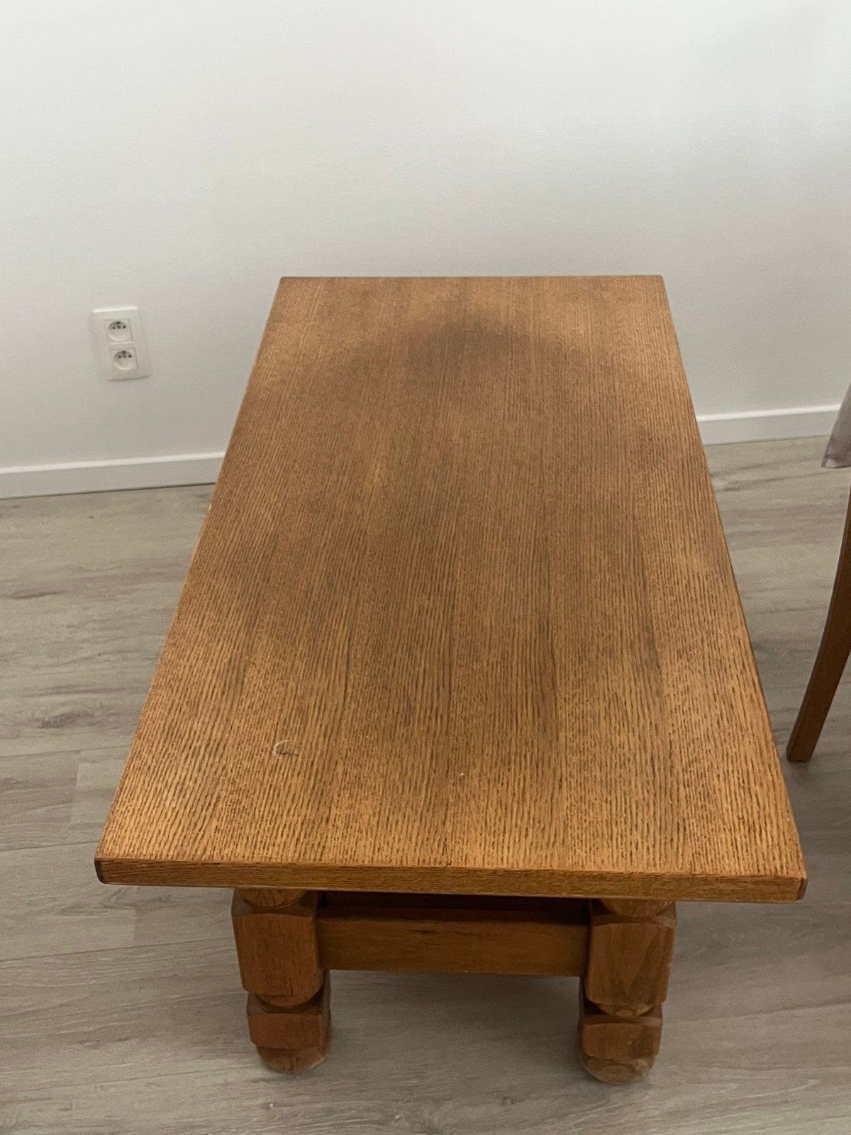 Houten salontafel, Huis en Inrichting, Tafels | Salontafels, Ophalen, Zo goed als nieuw
