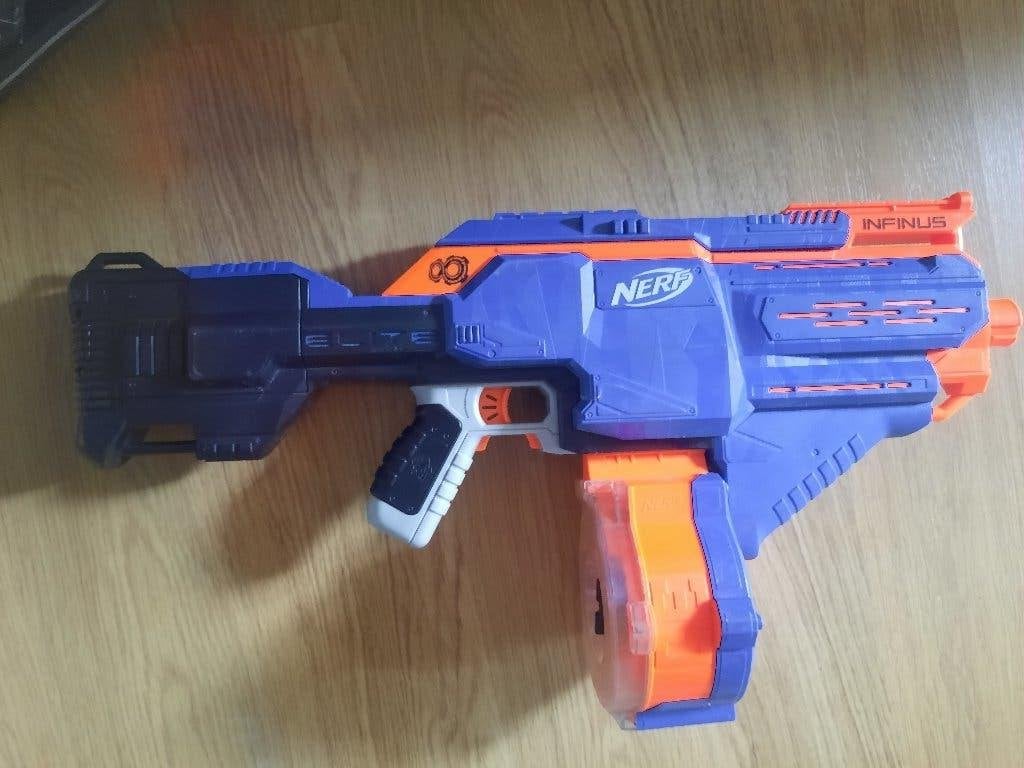 NERF N-Strike Elite Infinus automatisch opnieuw laden, Ophalen of Verzenden, Gebruikt