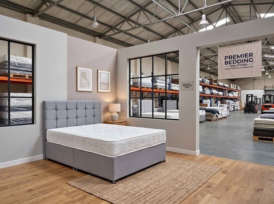 Nieuw bed en matras, Ophalen of Verzenden, Crème, Hout, Nieuw