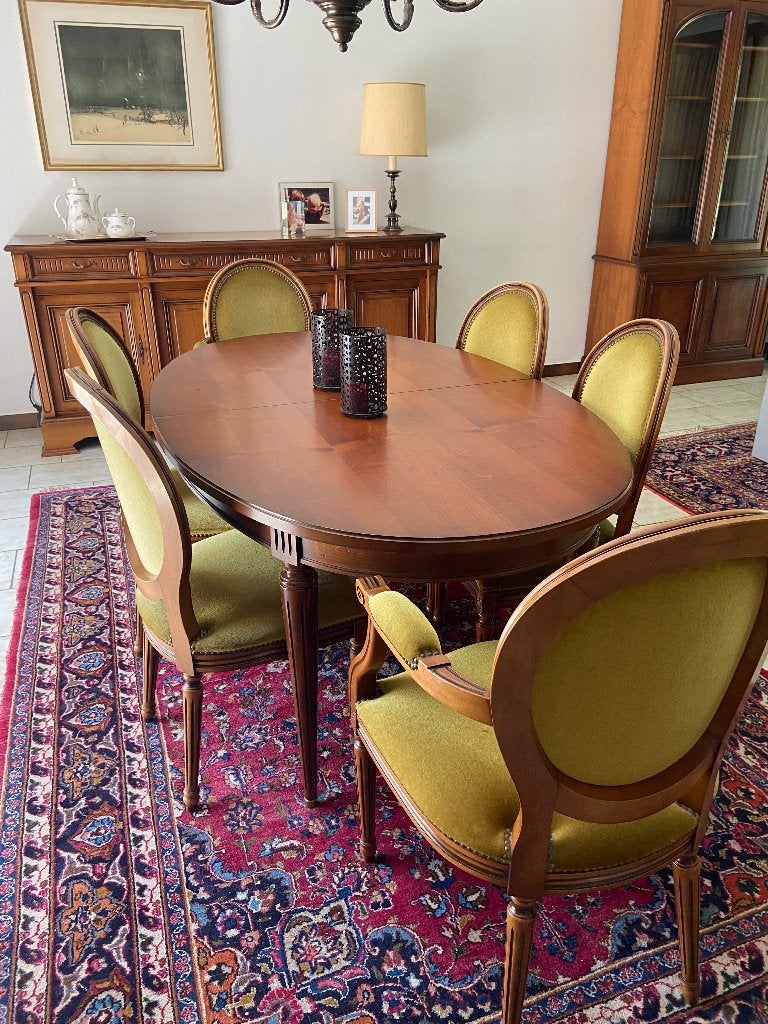 Eetkamer in mahonie, Huis en Inrichting, Ophalen, Zo goed als nieuw