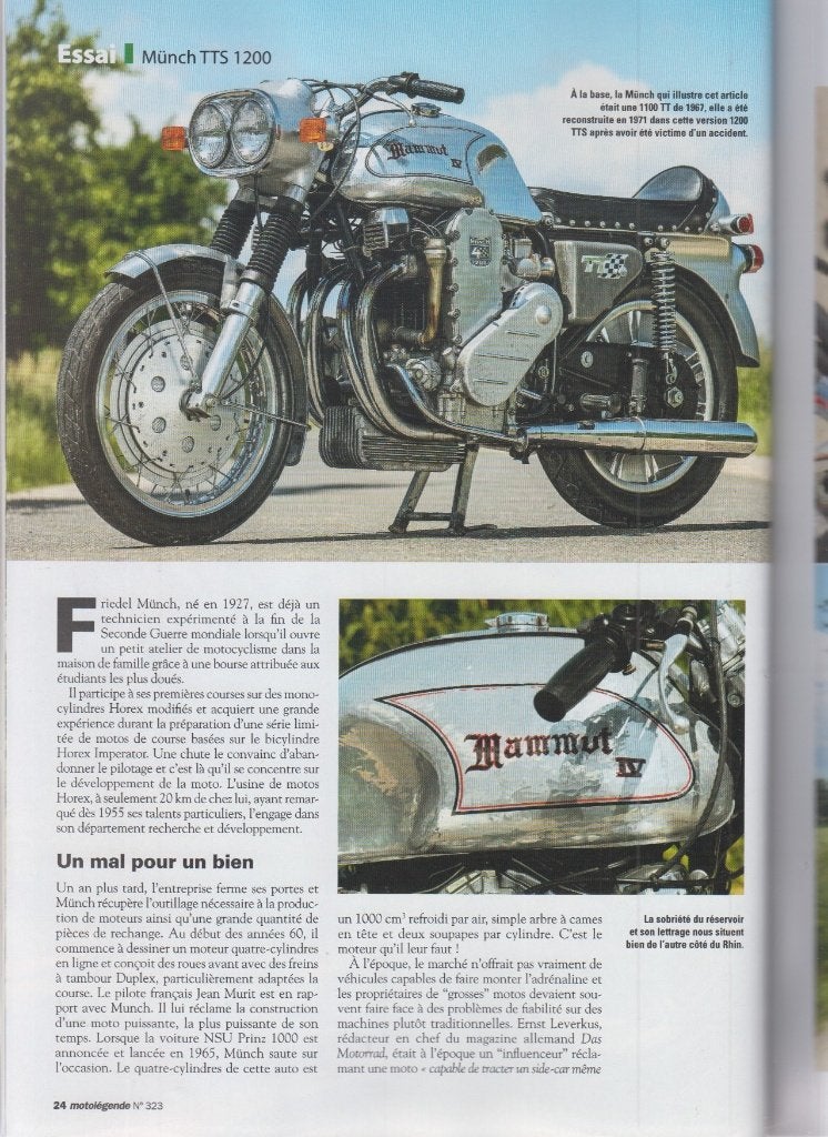 Moto Münch Mammouth TTS 1200 collection, Verzenden, Gelezen