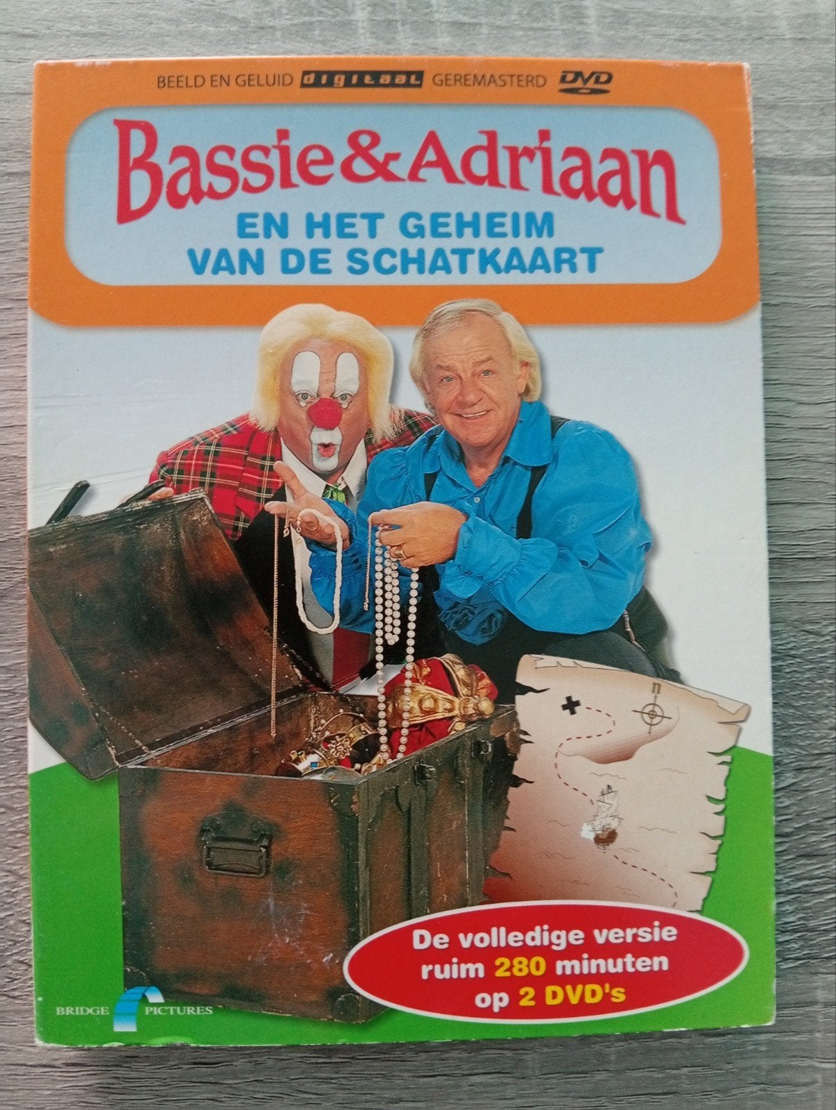 Coffret DVD Bassie et Adriaan et le secret de la carte au tr, Enlèvement ou Envoi, Tous les âges, Néerlandais, Aventure