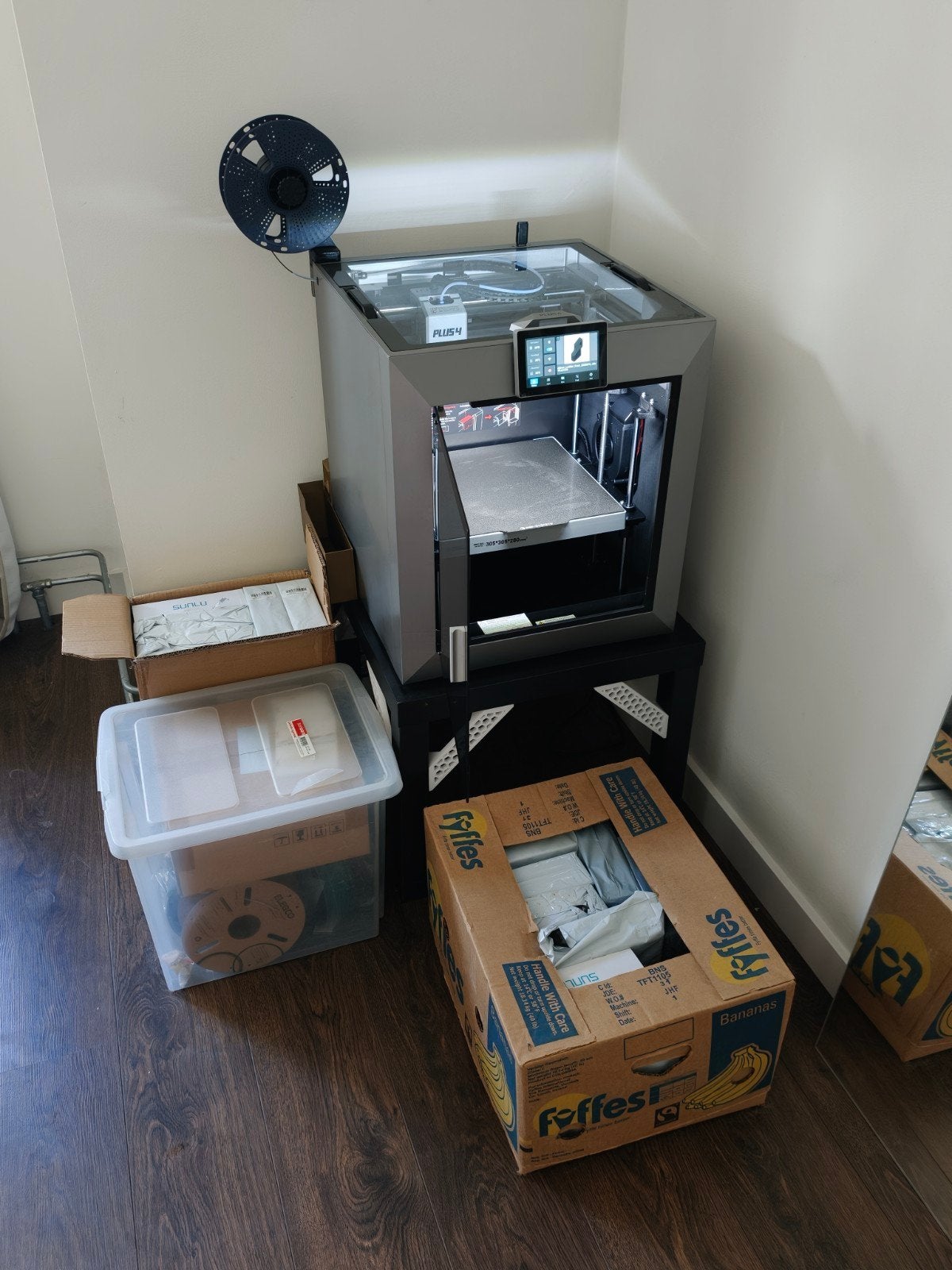 Qidi Plus 4 3D printer met veel filament en accessoires, Comme neuf, Enlèvement, Filament, QIDI