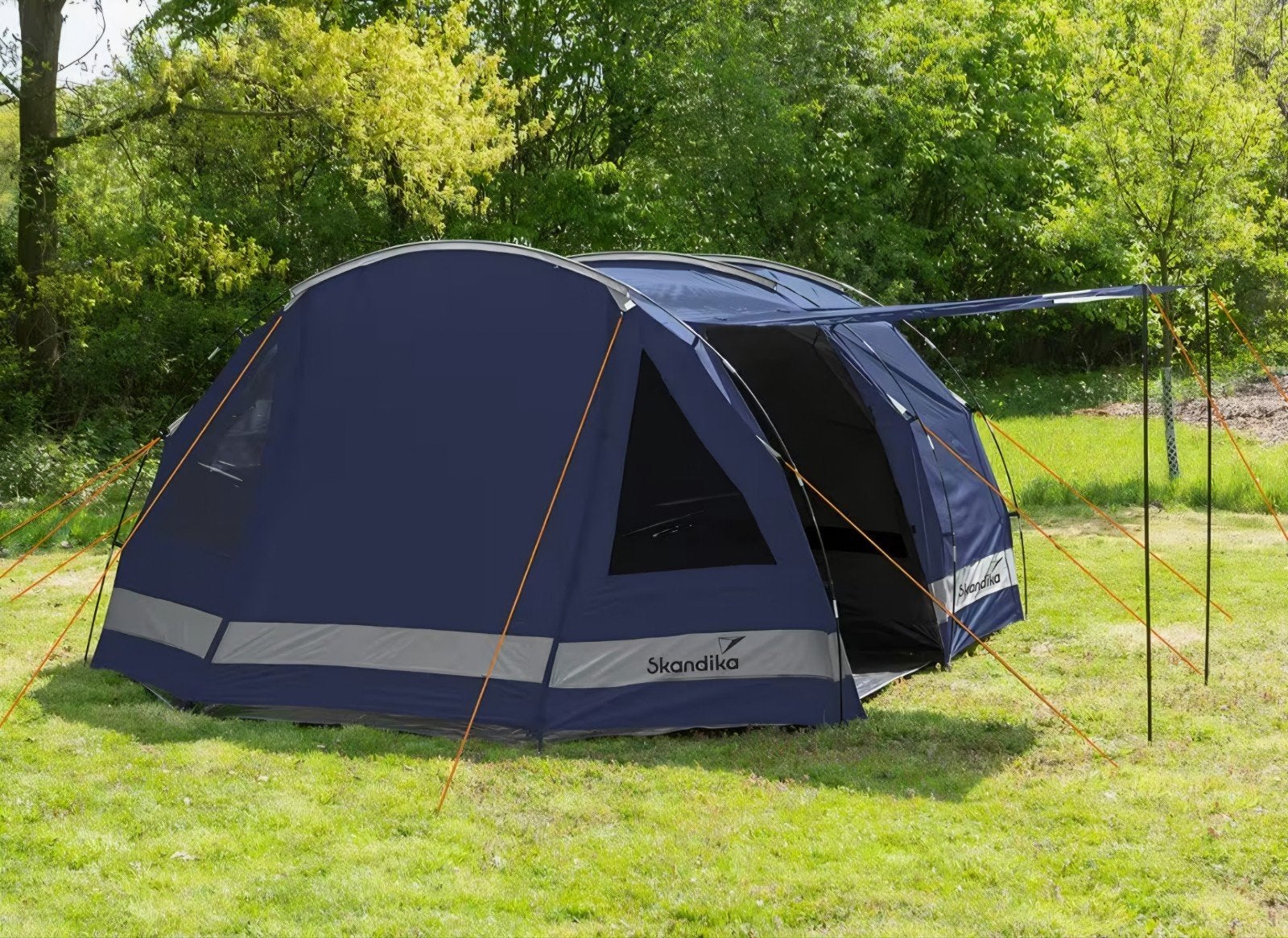 Tunneltent - skandika - 4 personen, Caravans en Kamperen, Tenten, Ophalen, Zo goed als nieuw, Tot en met 4