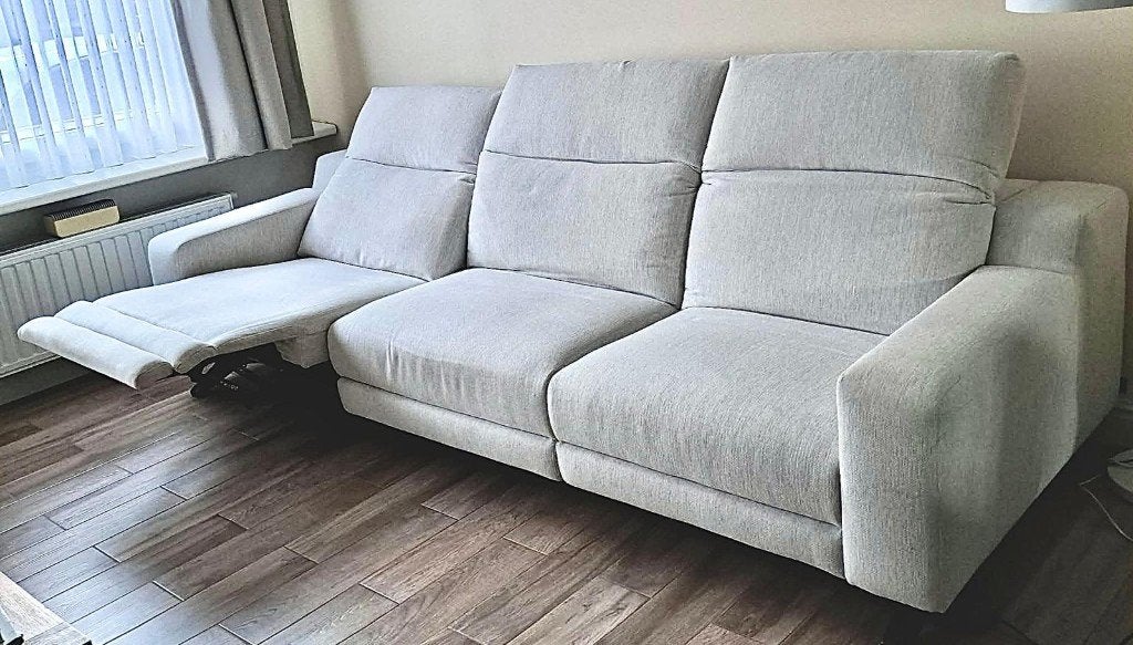 Elektrische relax zetel, Ophalen, Hout, 100 tot 125 cm, 125 cm of meer