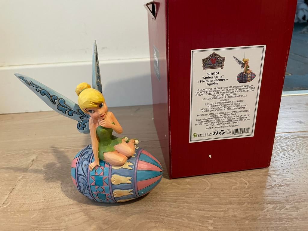 Jim shore Disney traditions tinker bell pasen, Collections, Disney, Comme neuf, Enlèvement ou Envoi