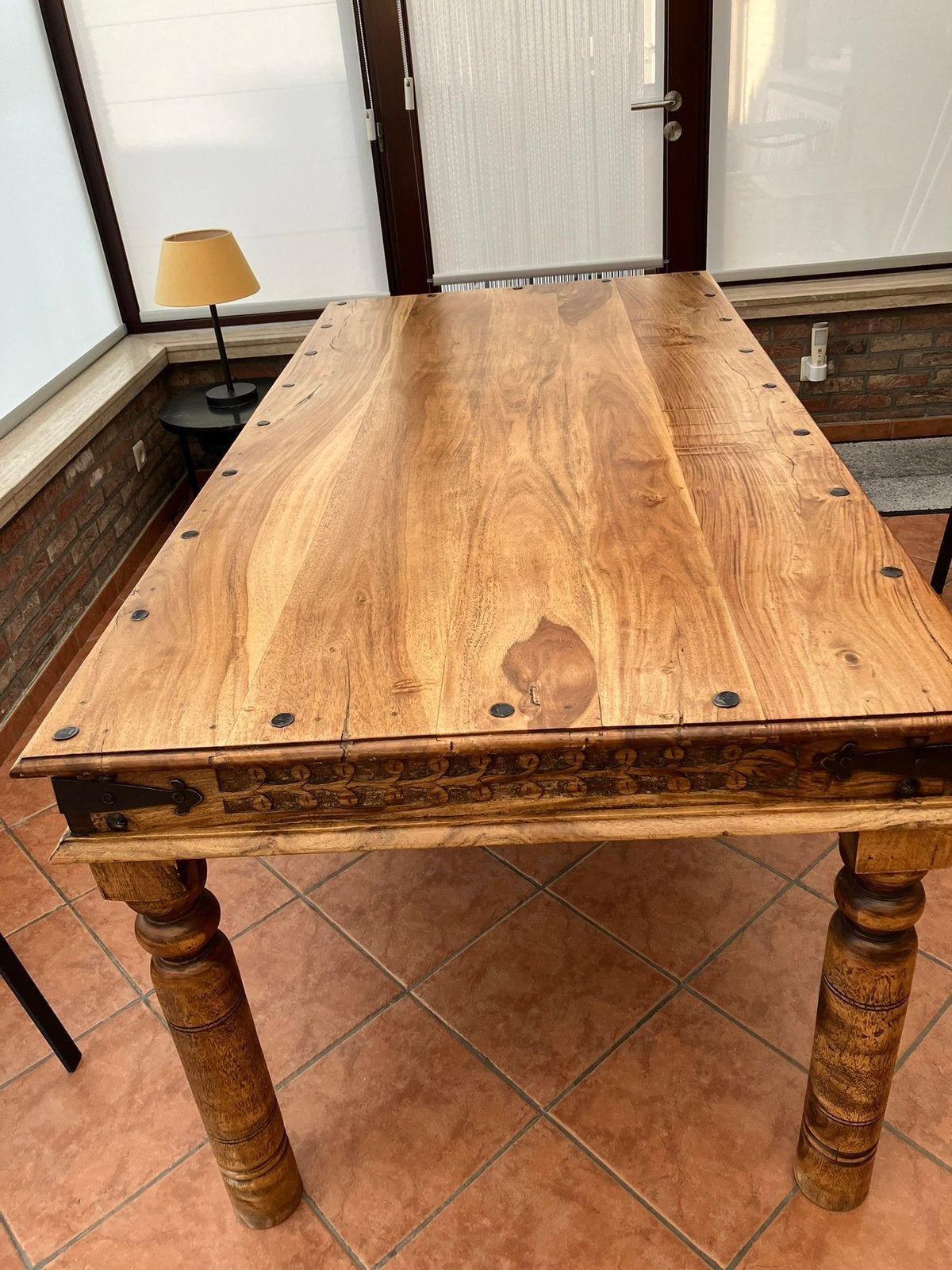 Kolionale tafel, 50 tot 100 cm, Zo goed als nieuw, Vijf personen of meer, 150 tot 200 cm