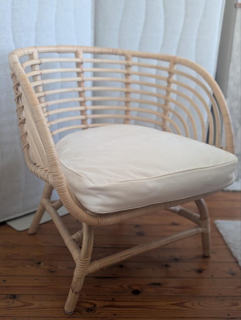 Rotan fauteuil Ikea Buskbo, Huis en Inrichting, Stoelen, Ophalen