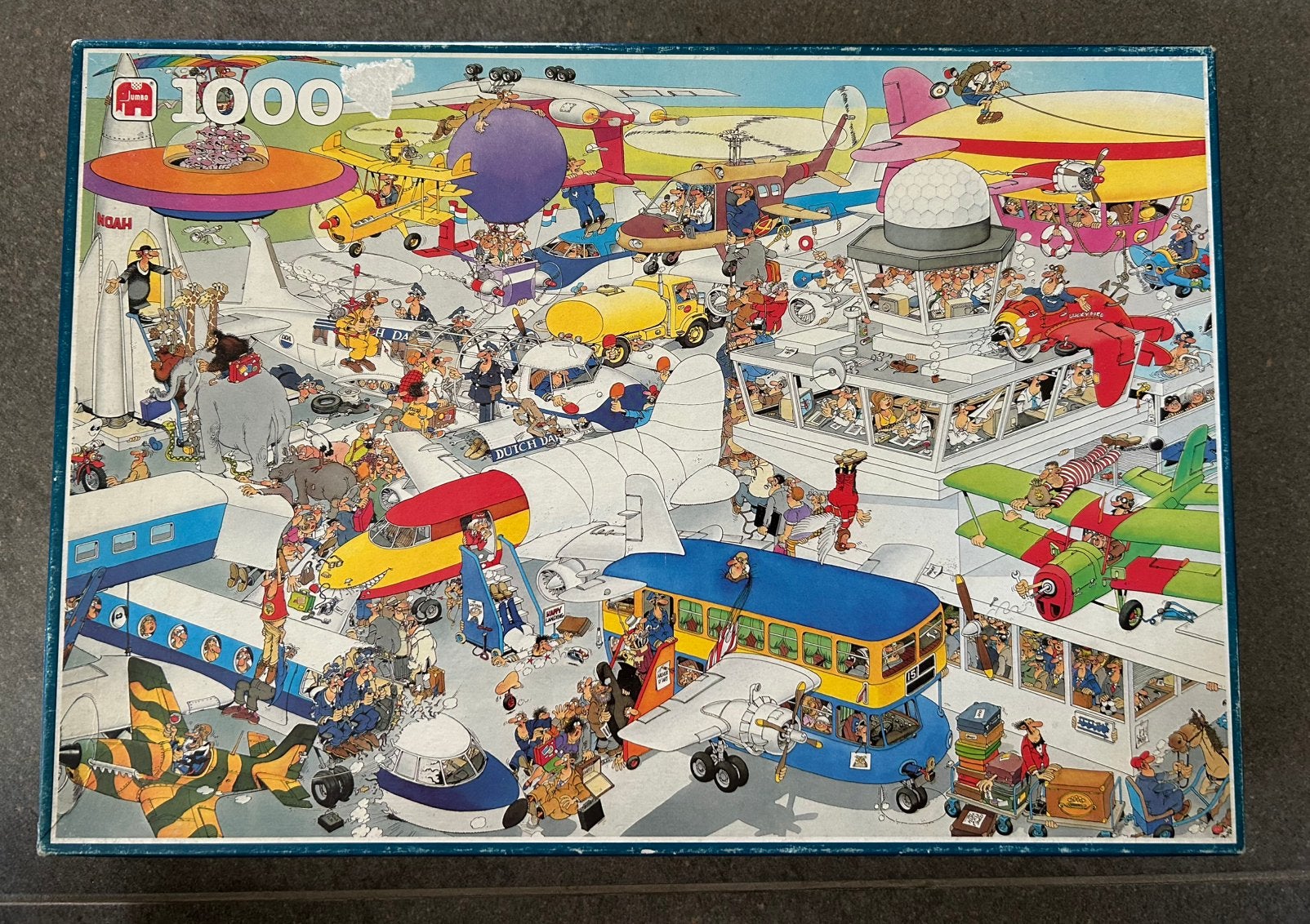 Puzzel Vliegveld van Jan van Haasteren, Ophalen, 500 t/m 1500 stukjes, Gebruikt, Legpuzzel