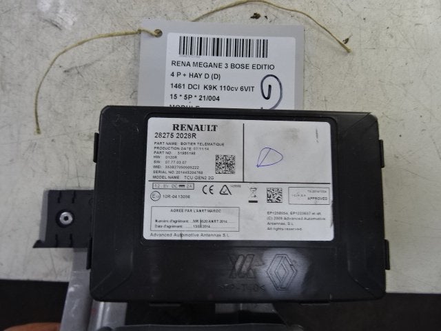 UNITE ELECTRONIQUE Megane III Berline (BZ) (28752028R), Utilisé, Renault