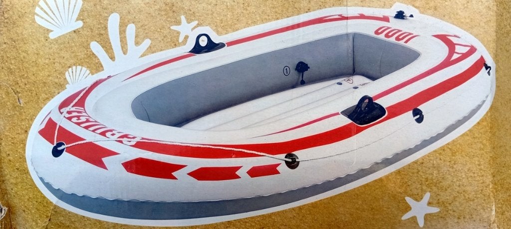Rubberboot, opblaasbaar, zo goed als nieuw., Ophalen, Zo goed als nieuw, PVC