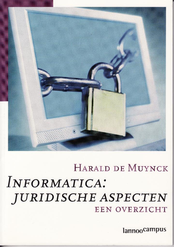 NIEUW  H. De Muynck “Informatica: juridische aspecten”, Boeken, Studieboeken en Cursussen, Ophalen of Verzenden, Nieuw, Hogeschool