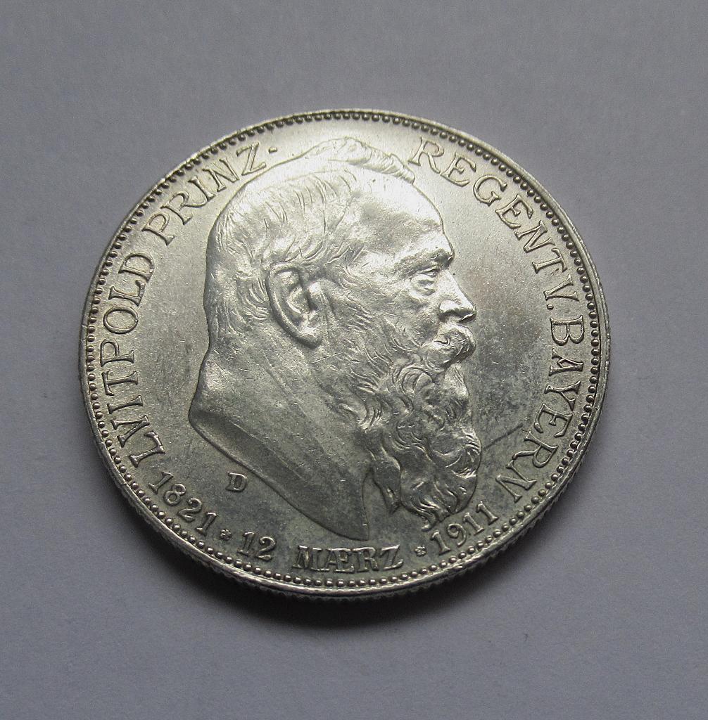Bavaria, 2 mark, 1911, Verzenden, Duitsland, Zilver