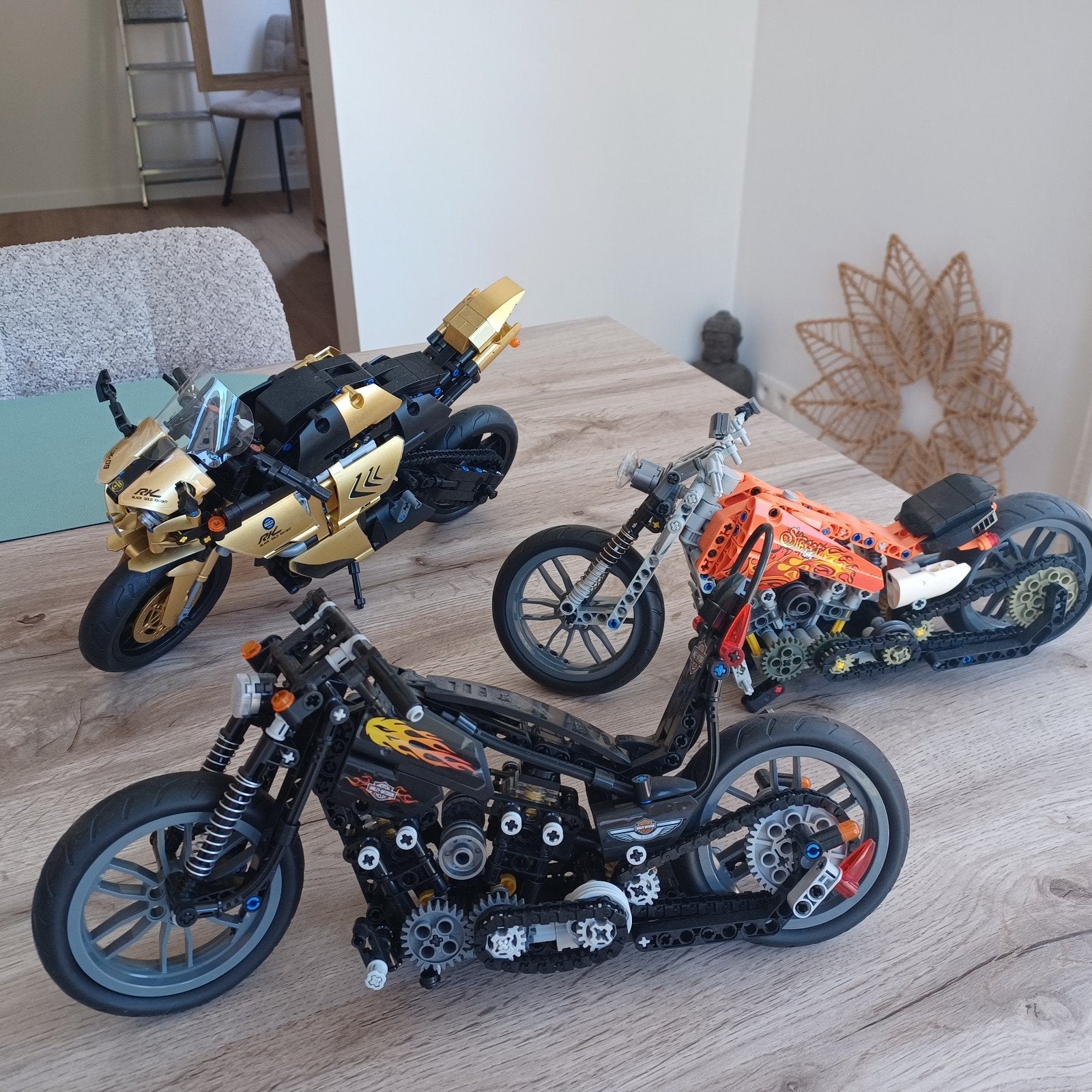 Lego technic motor bikes 2 harley's + racer, Kinderen en Baby's, Speelgoed | Duplo en Lego, Ophalen of Verzenden, Lego, Technic