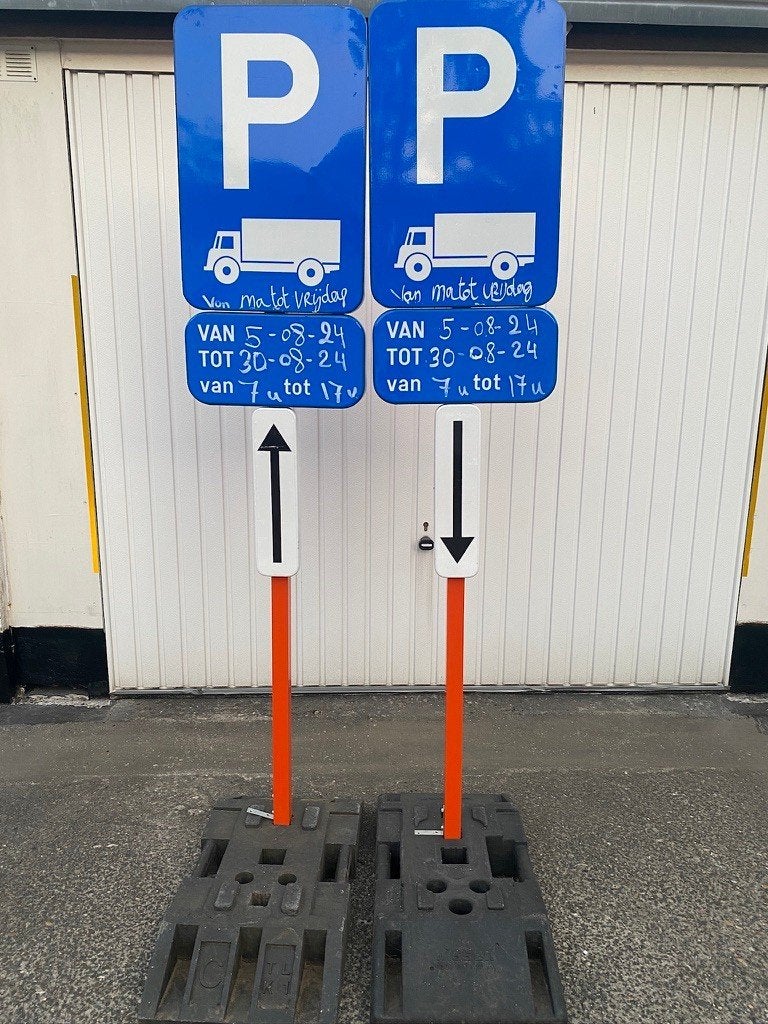 E9C Parkeerborden-Verkeersbord–TE HUUR-Verboden te parkeren, Enlèvement, Comme neuf