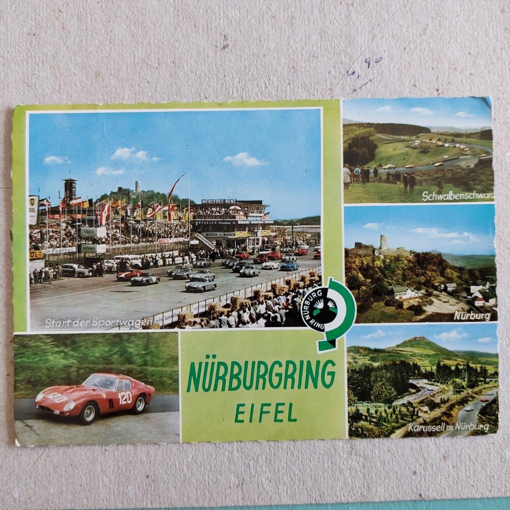 Oude postkaart Nürburgring, Verzamelen, Ophalen of Verzenden