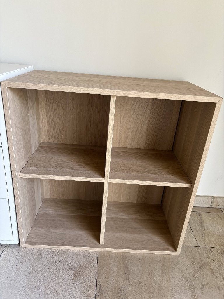 IKEA EKET kast 4 vakken – eikeneffect – 70x70, Ophalen, Met plank(en), 50 tot 100 cm, Zo goed als nieuw