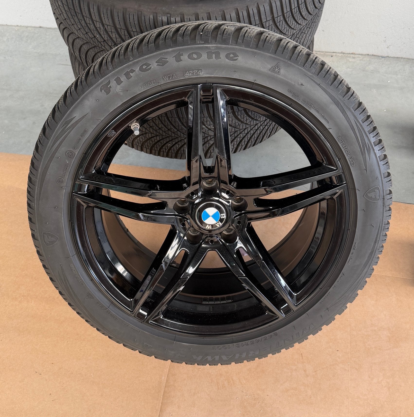 BMW 5-reeks (G30-31) winterband + velg, Autos : Pièces & Accessoires, Pneus et Jantes, Véhicule de tourisme, 18 pouces, Enlèvement