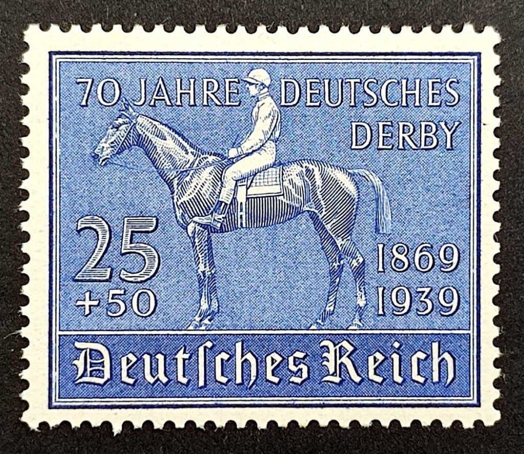 DR: 70 Jahre Deutsches Derby 1939, Postzegels en Munten, Postzegels | Europa | Duitsland, Ophalen of Verzenden, Overige periodes