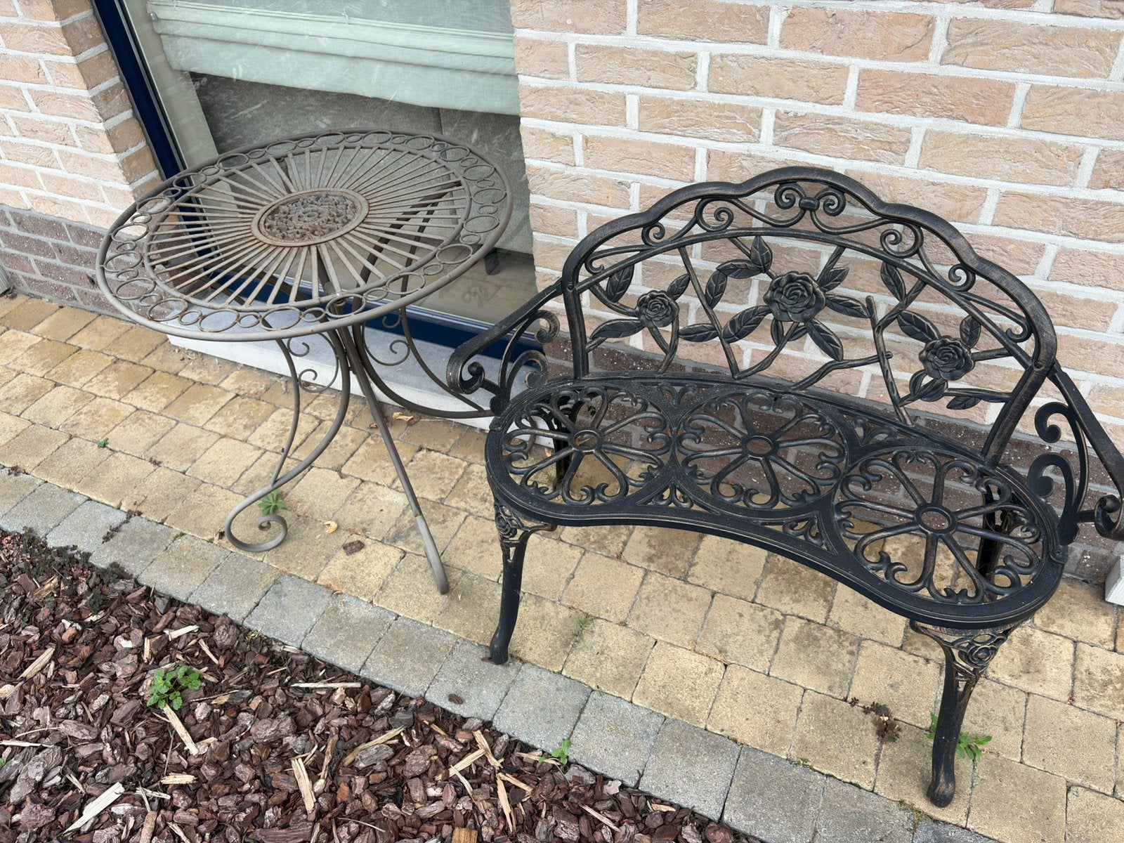 Set de table en fonte, Jardin & Terrasse, Enlèvement, Neuf