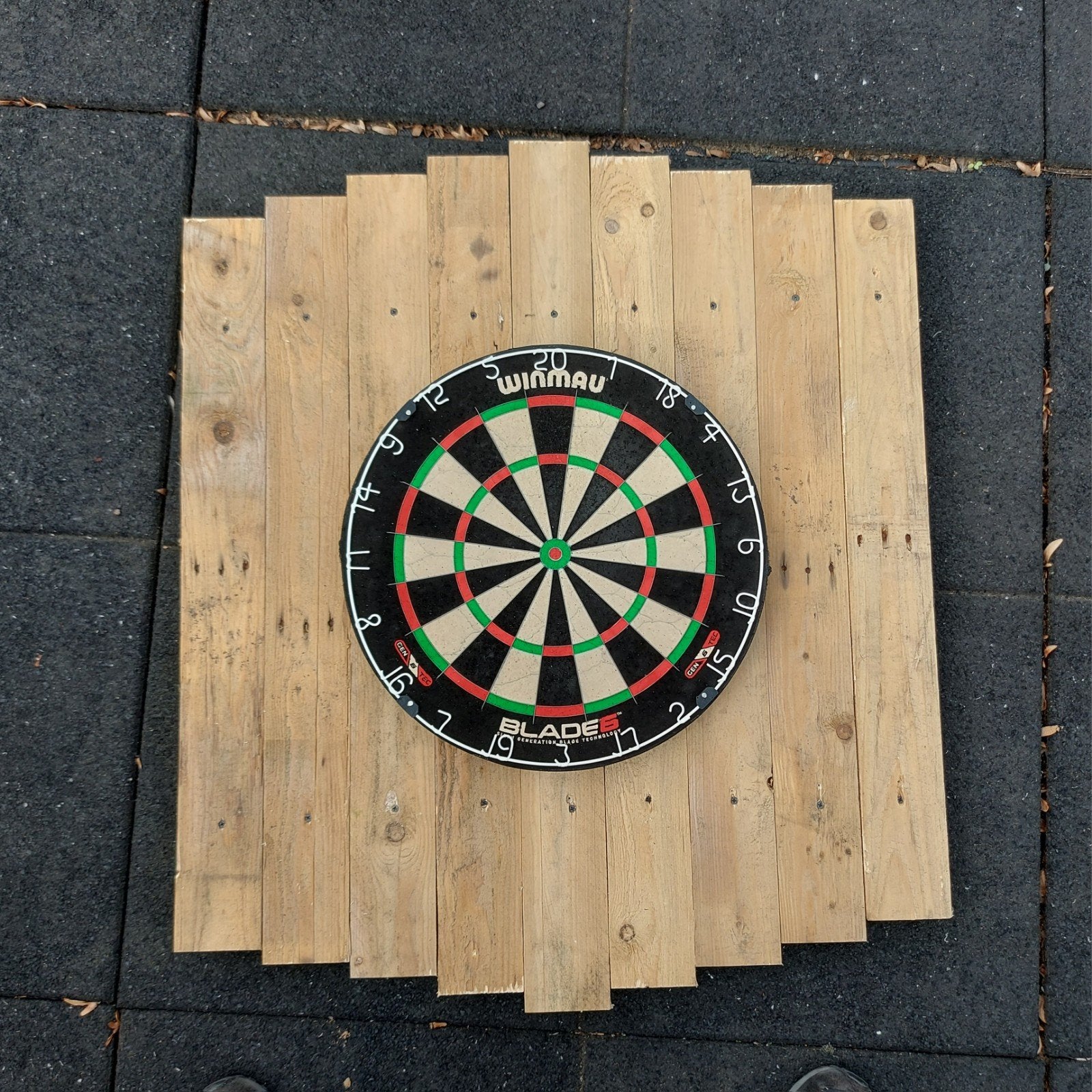 houten dartwand, Sport en Fitness, Ophalen, Dartbord