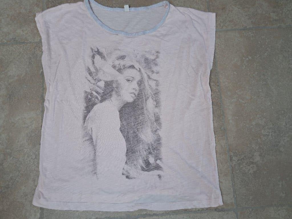 Mooie roze bloes met zilver mt Large, Kleding | Dames, Lola & Liza, Maat 42/44 (L), Ophalen of Verzenden, Roze