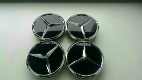 Mercedes naafdoppen voor replica velgen 60 mm / 56 mm, Ophalen of Verzenden, Nieuw