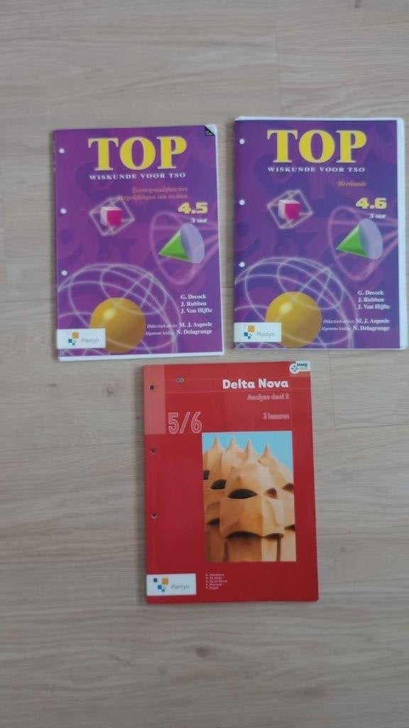 3 schoolboeken : Wiskunde, Ophalen, Gelezen, Overige niveaus, Wiskunde B