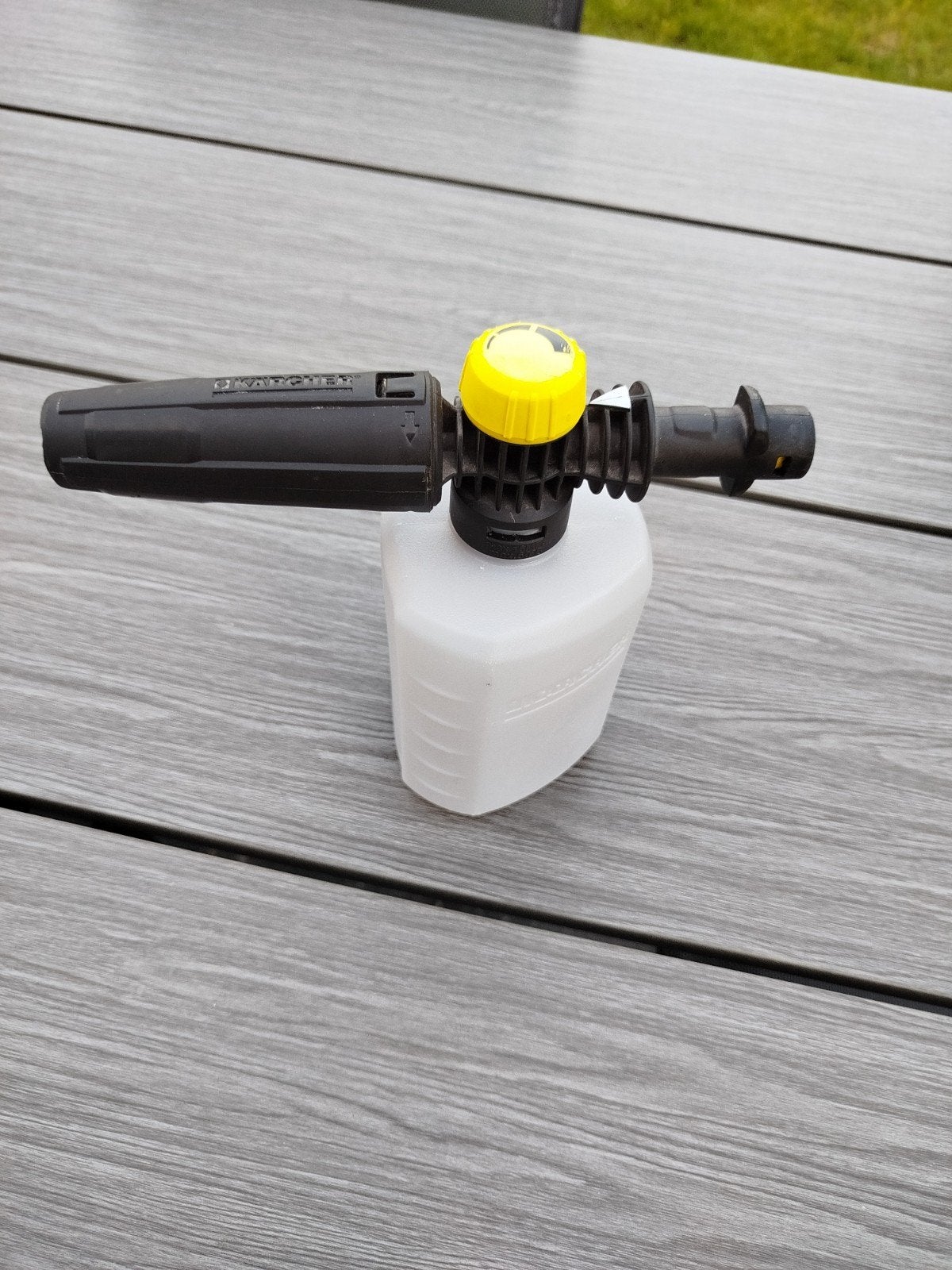 Karcher schuimspuit, Ophalen