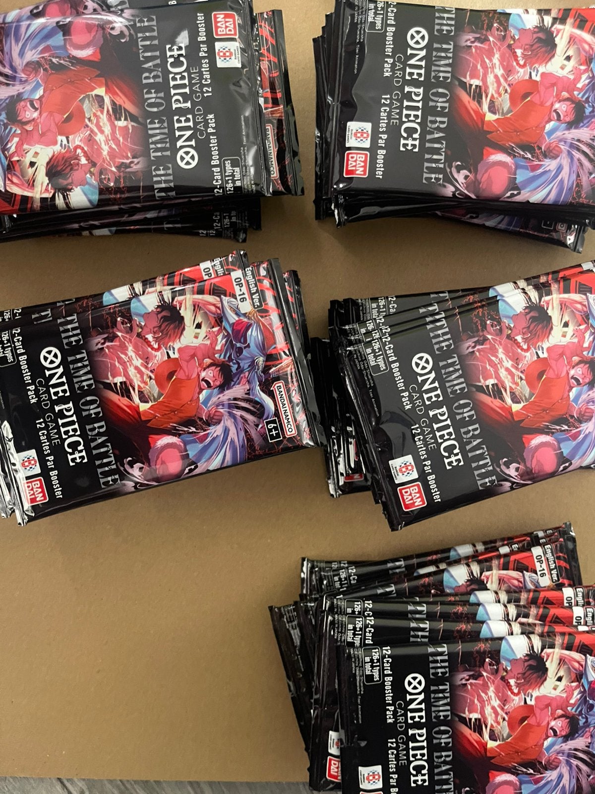 One piece op16 boosters, Hobby en Vrije tijd, Verzamelkaartspellen | Overige, Ophalen, Zo goed als nieuw, Booster, Foil