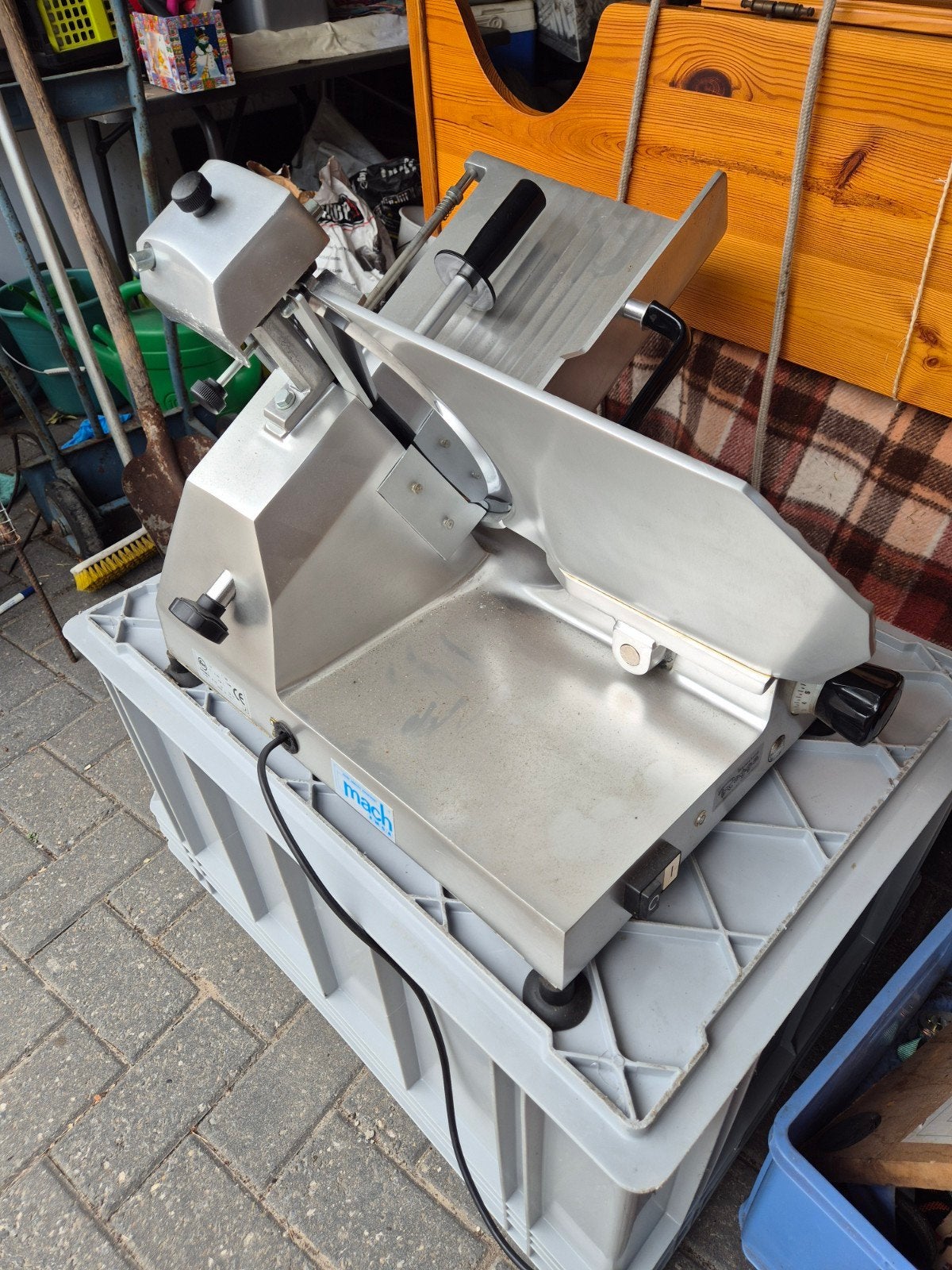 snijmachine, Ophalen, Gebruikt, Bakkerij en Slagerij