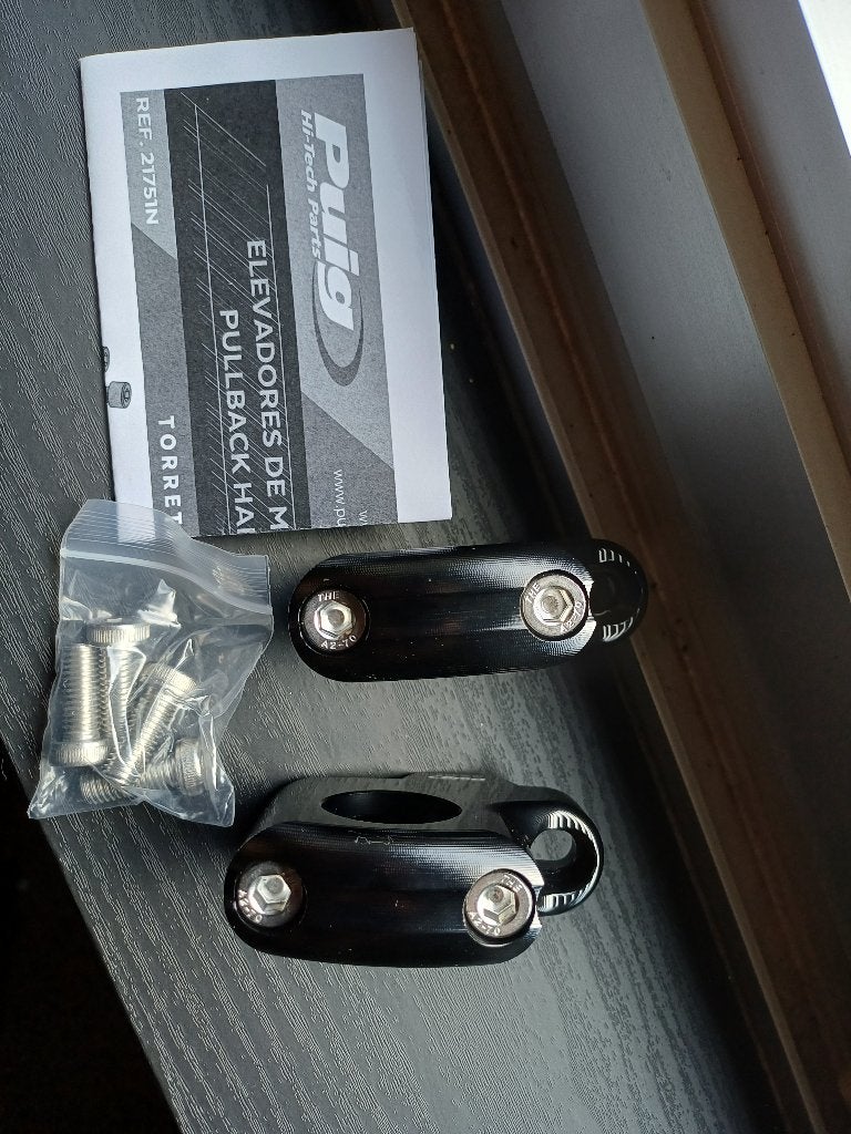 Puig stuurverhogers 29mm moto nieuw universeel, Ophalen of Verzenden, Nieuw