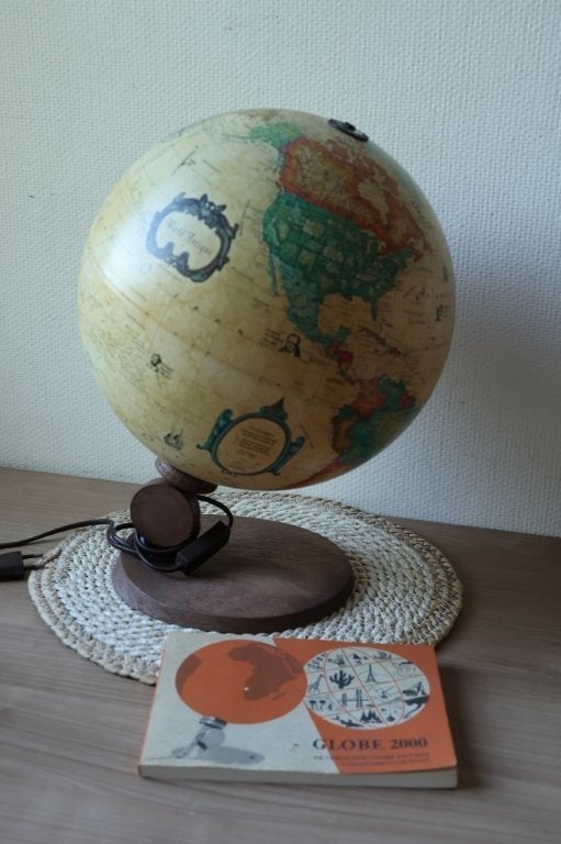 Vintage Scan-Globe wereldbol, Ophalen of Verzenden, Gebruikt