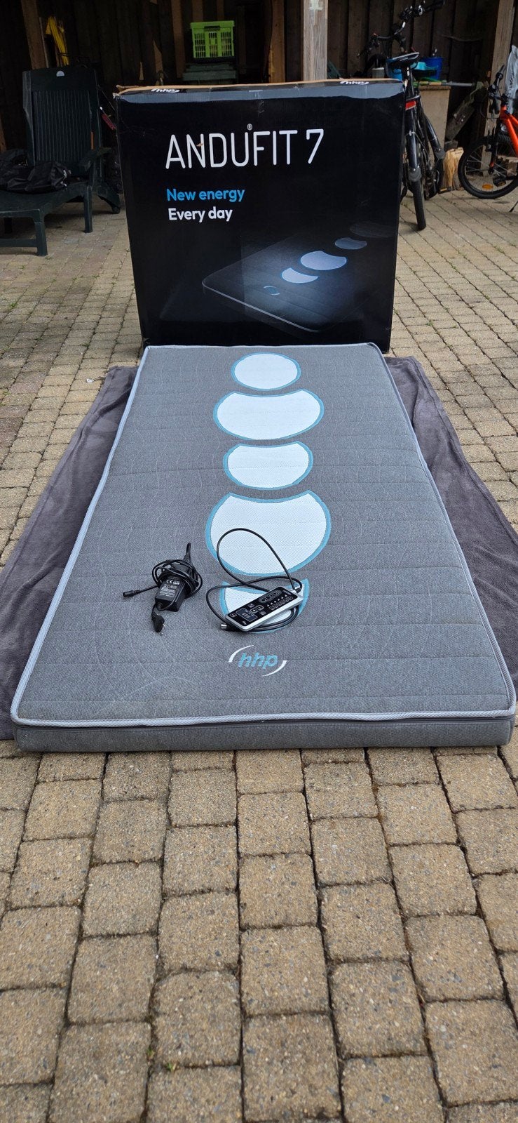 2x ANDUFIT 7 Elektrische Wellness-/Therapiematrassen, Ophalen, 90 cm, Eenpersoons, Zo goed als nieuw