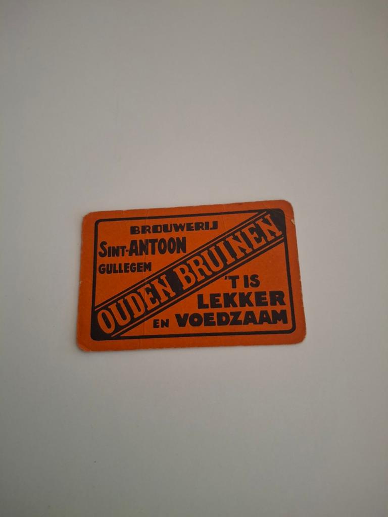 Oude speelkaart brouwerij sint antoon gullegem, Verzamelen, Speelkaarten, Jokers en Kwartetten, Ophalen of Verzenden
