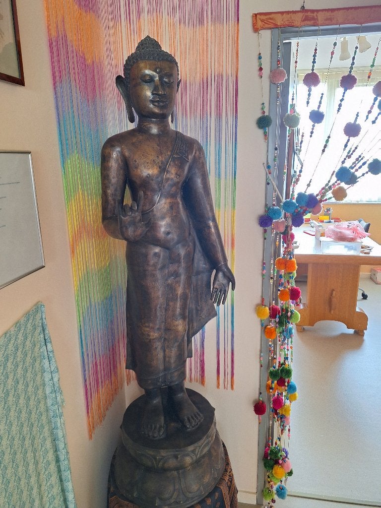Brons Buddha beeld, Ophalen, Overige materialen, 160 cm, Beeld