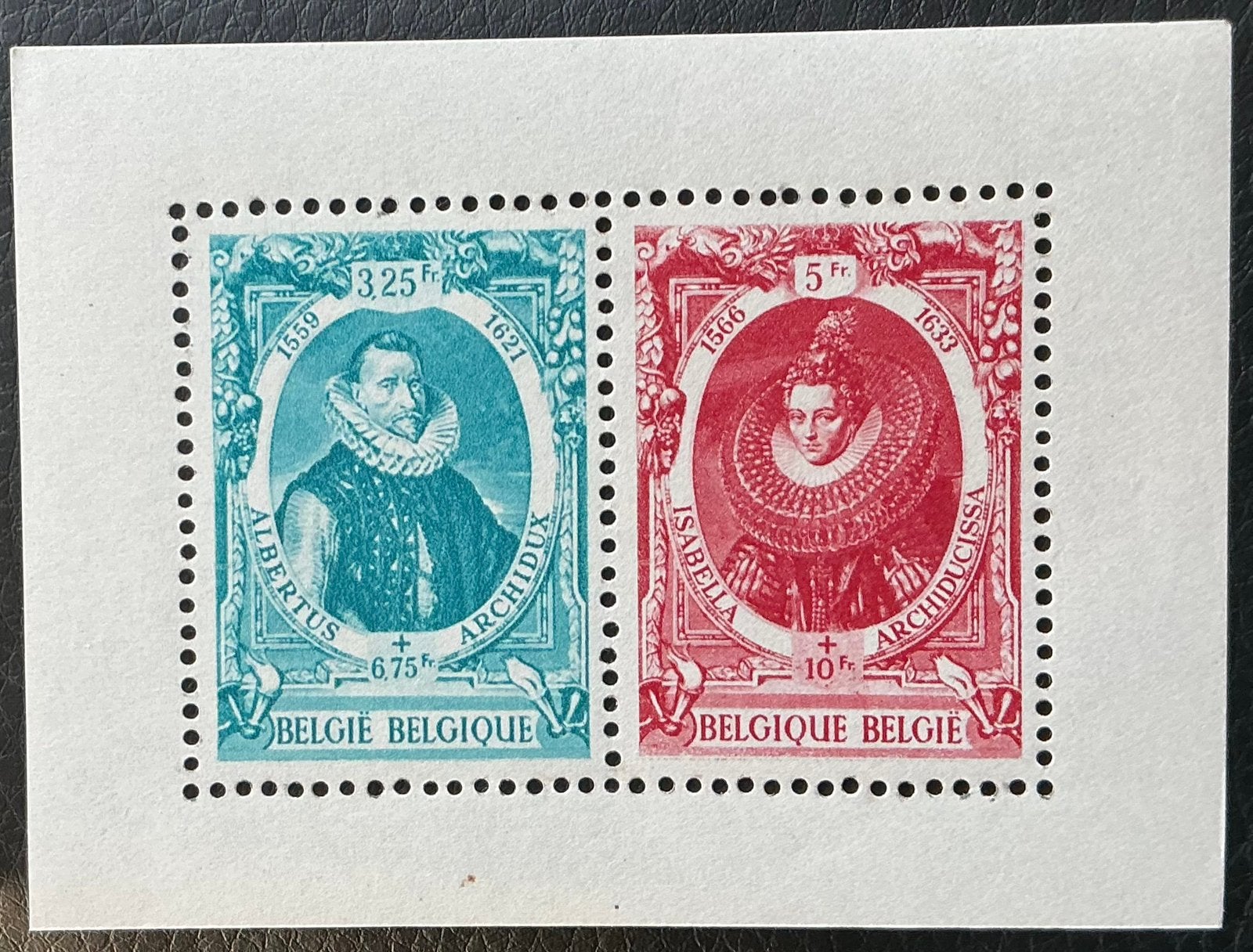 LOT A81. OBP: BL17.DIENSTBETOON. MNH. ** ( gemerkt), Orginele gom, Kunst, Ophalen of Verzenden, Postfris