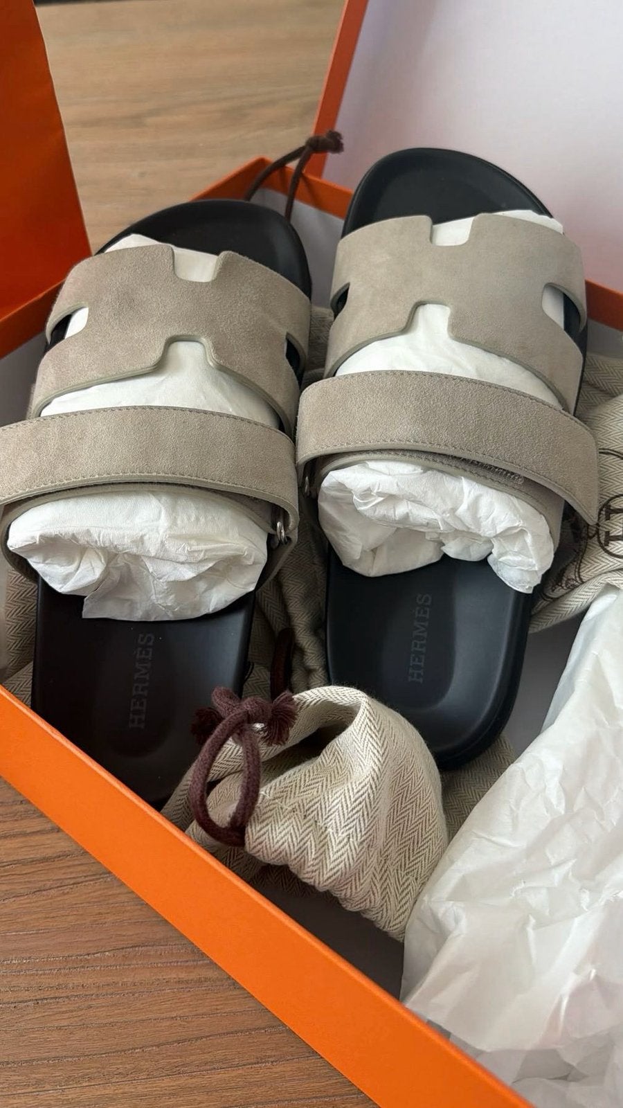 Hermès Chypre, Beige, Sneakers et Baskets, Comme neuf, Enlèvement